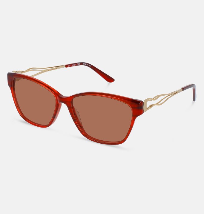 Lunettes de soleil Femme ROUGE Dubai coté