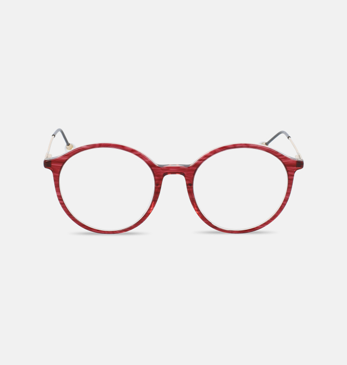 Lunettes de vue Femme ROUGE Riga face