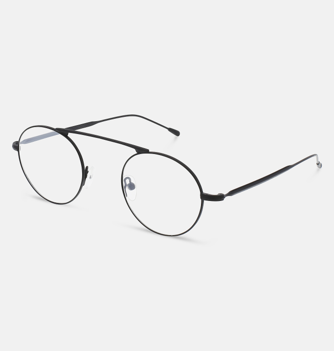 Paire de lunettes rondes - Noir