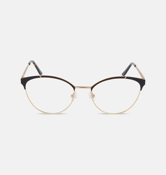 Lunettes de vue Femme BRUN Pise face