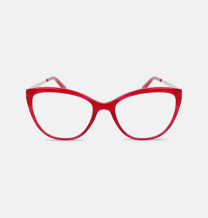 Lunettes de vue Femme ROUGE Bombay face