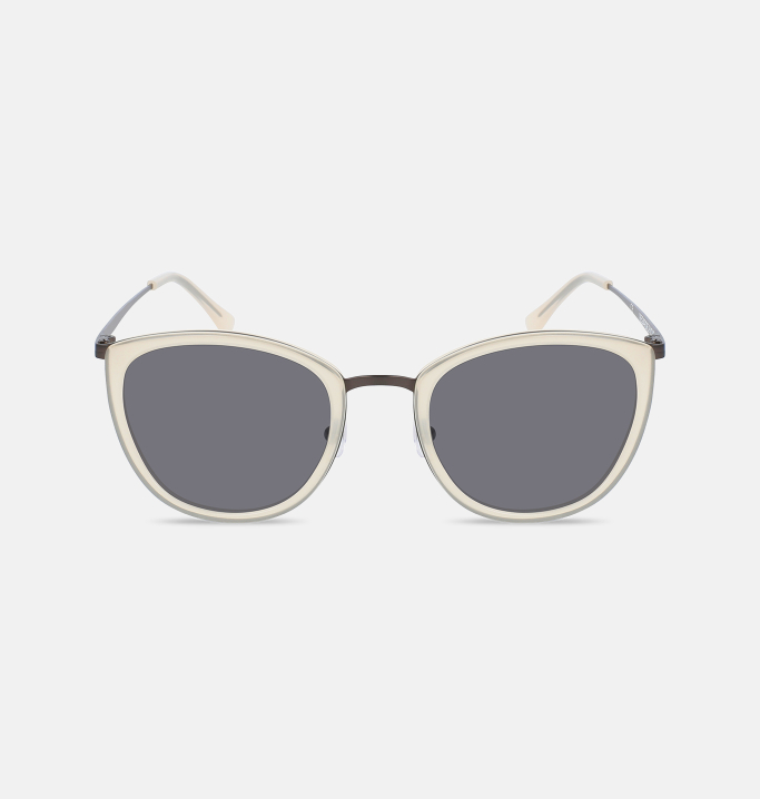 Lunettes de soleil Femme BLANC Damas face