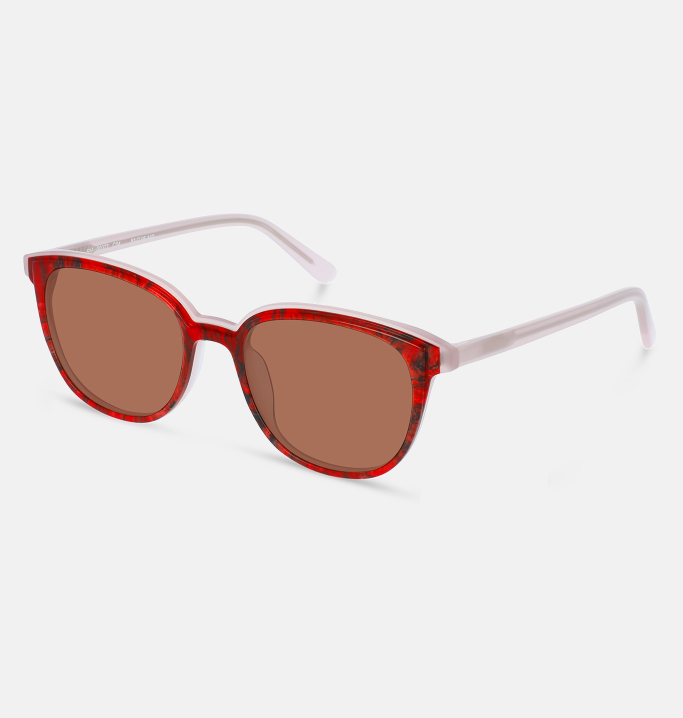 Lunettes de soleil Femme ROUGE Venise coté