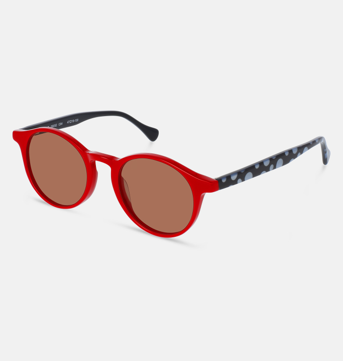 Lunettes de soleil Enfant Rouge Caracas coté