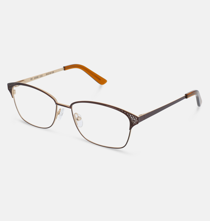 Lunettes de vue Femme BRUN Sanaa coté