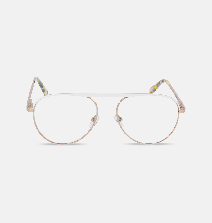 Lunettes de vue Mixte BLANC New-York face