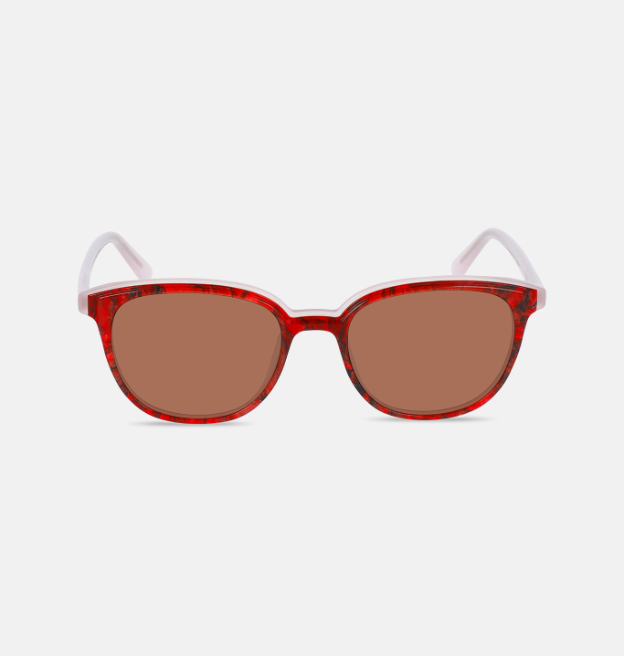 Lunettes de soleil Femme ROUGE Venise face