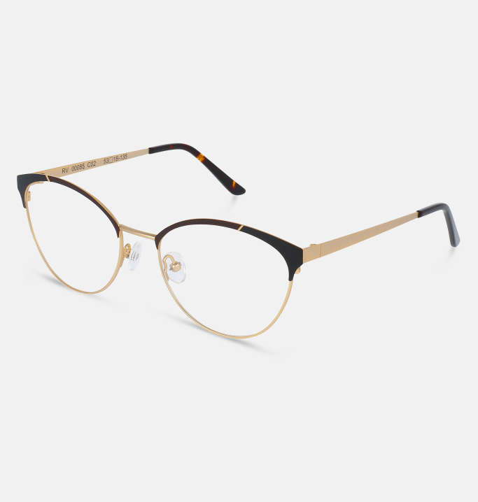 Lunettes de vue Femme BRUN Pise coté