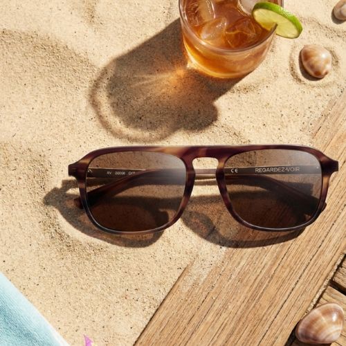 Lunettes de soleil noires Droit de Regard